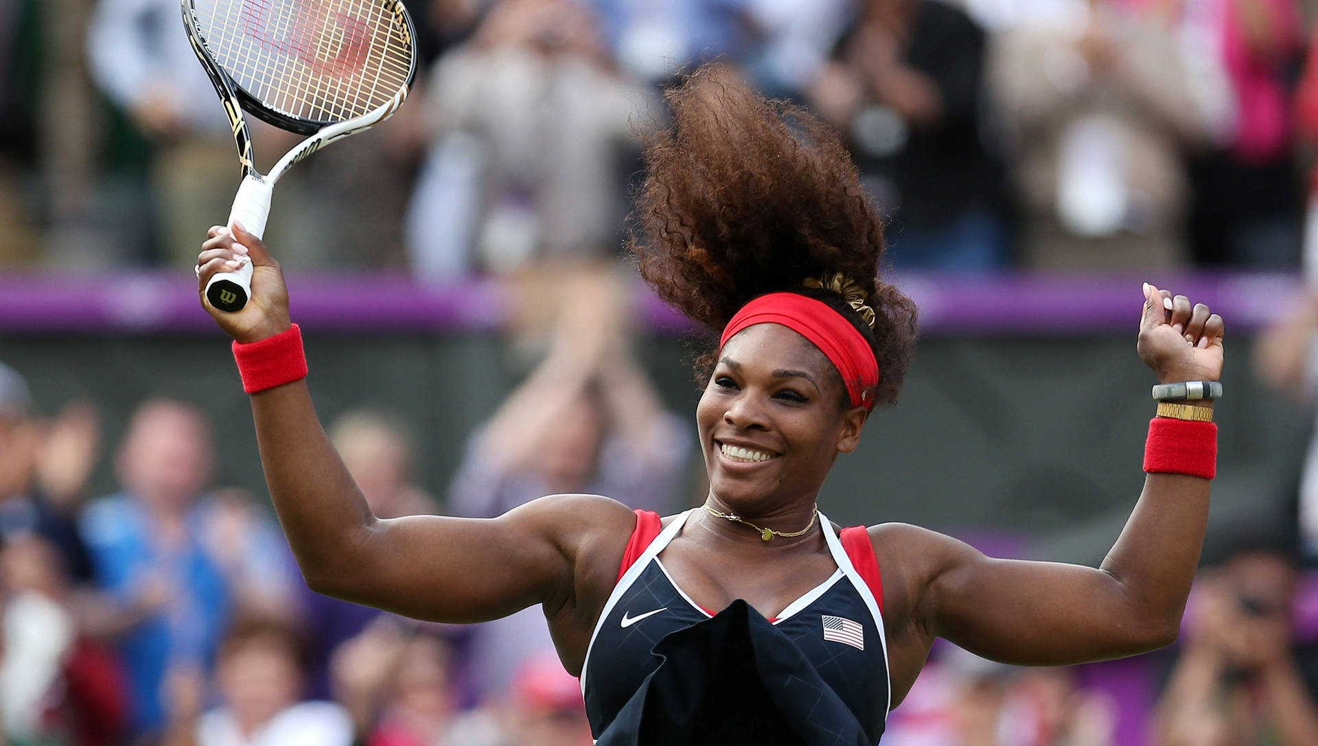 Serena Williams Arm Muscles Background