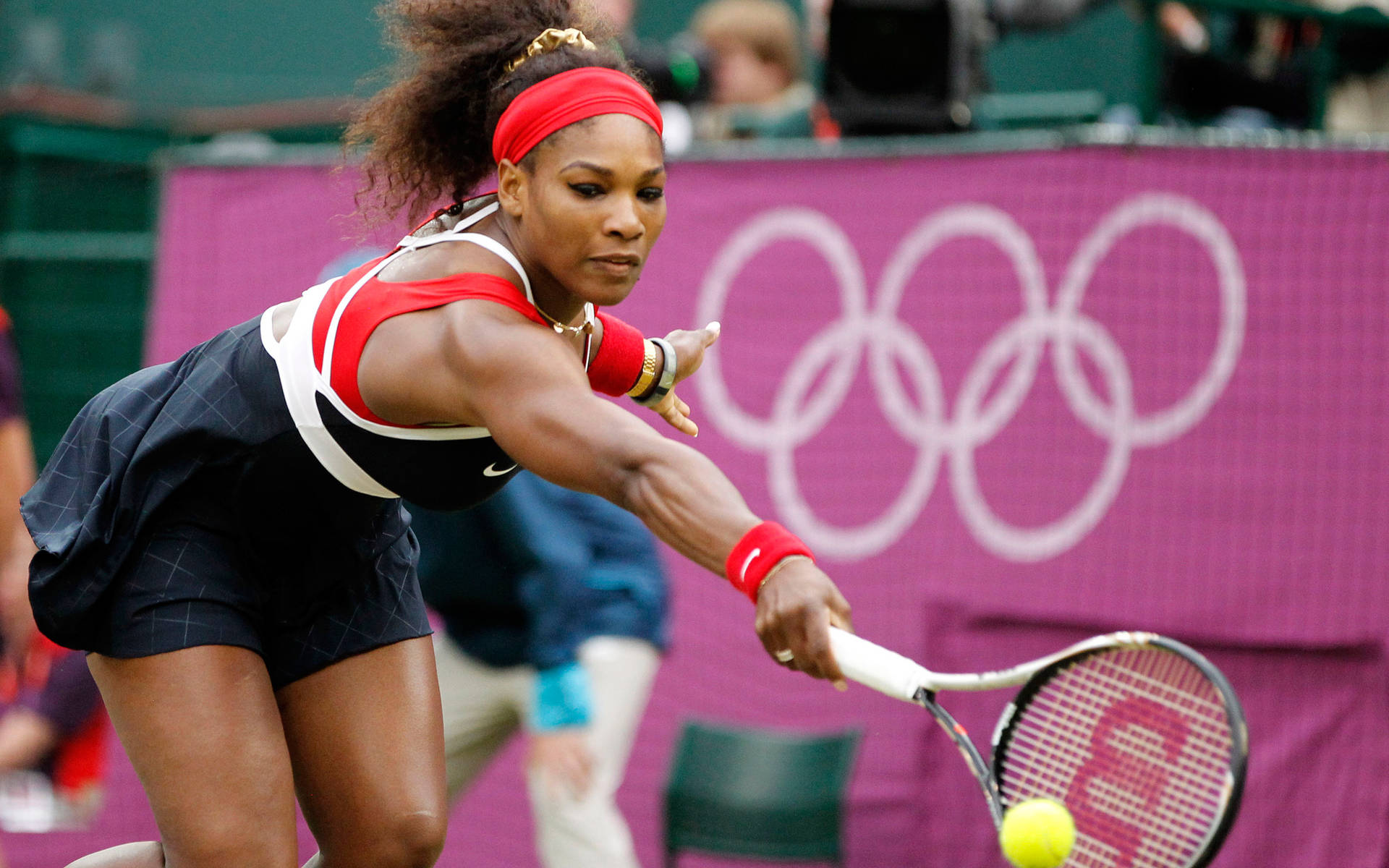 Serena Williams Backhand Background