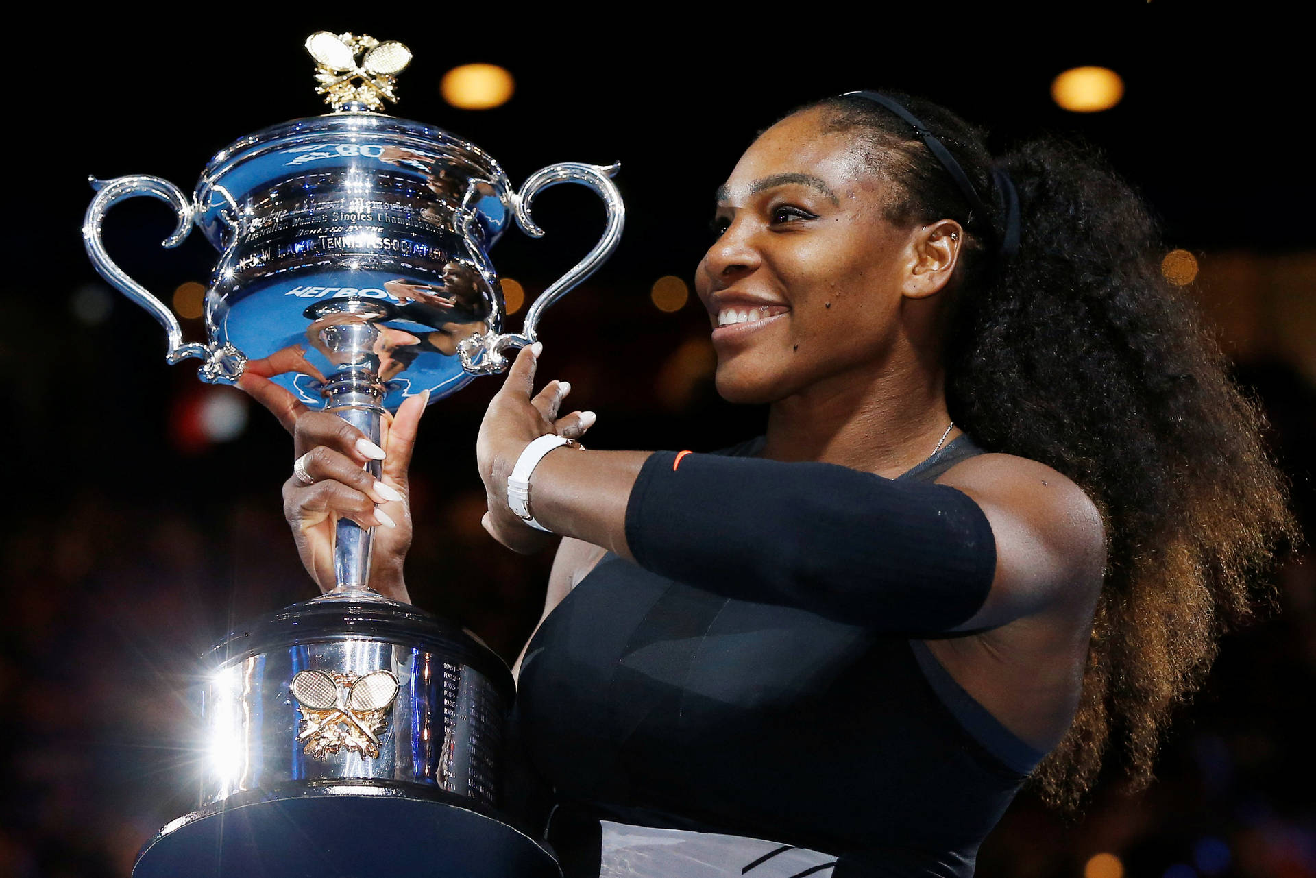 Serena Williams Victory Background