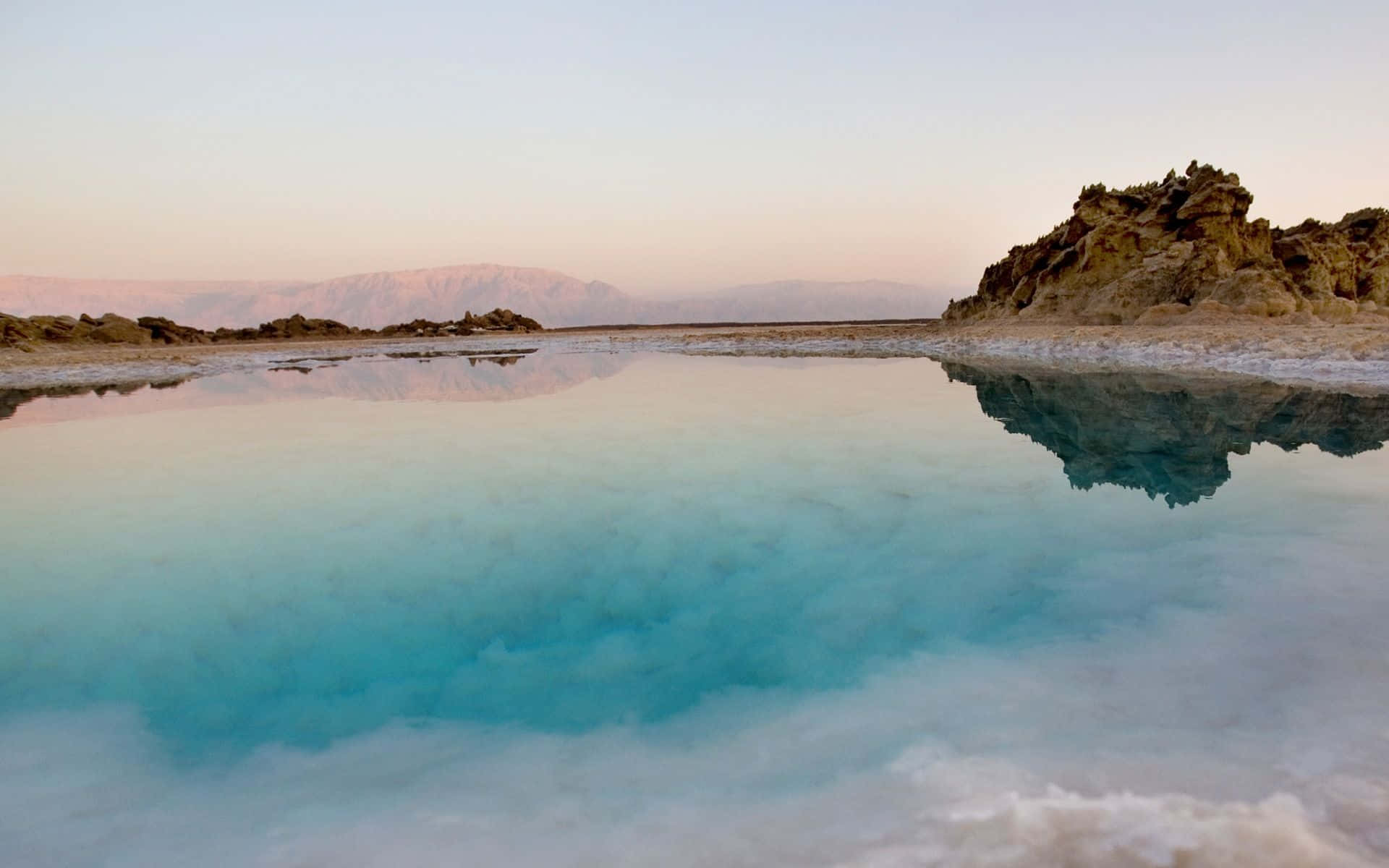 Serene And Calm Section Of The Dead Sea