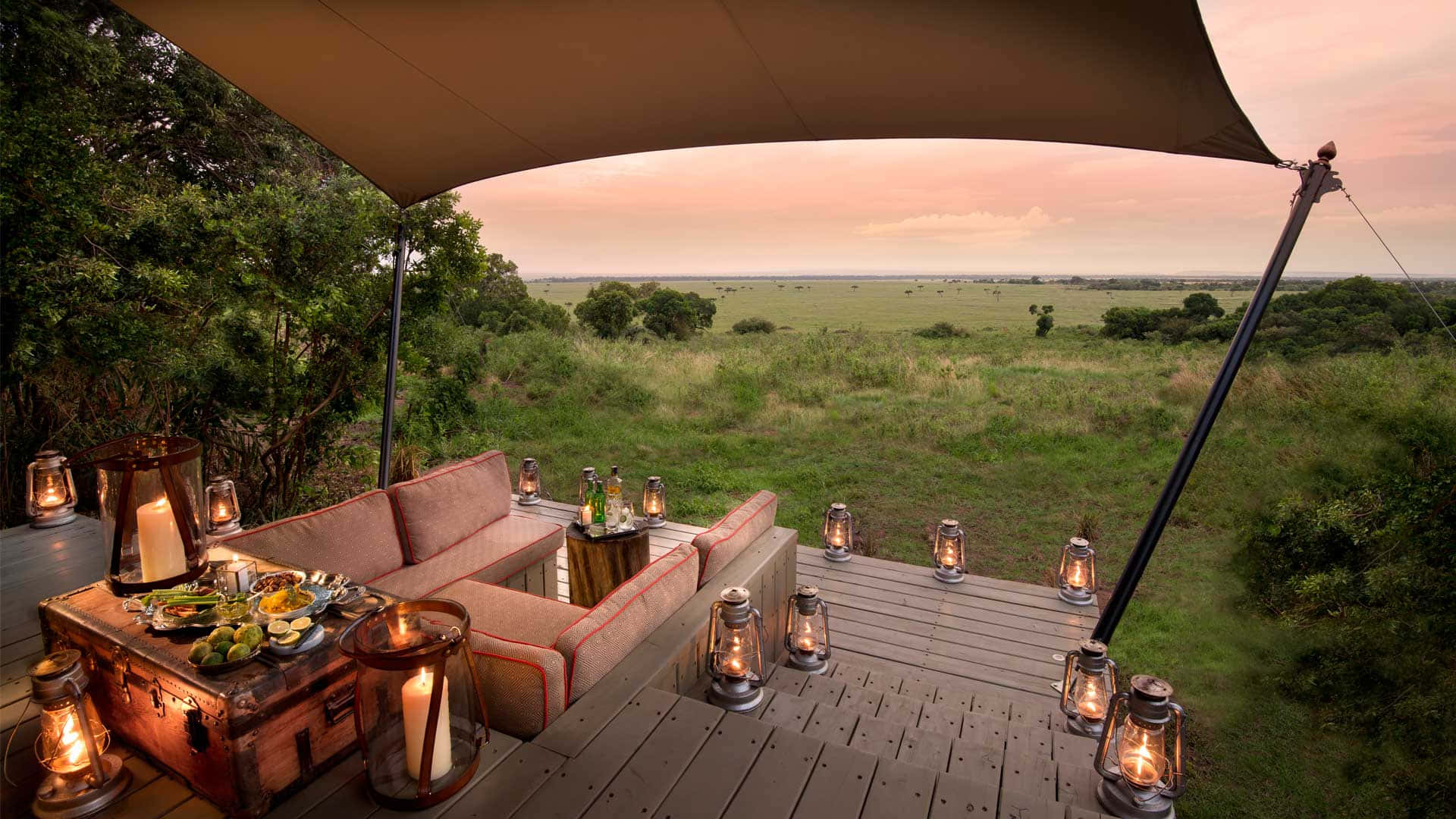 Serene Architecture In The Heart Of Masai Mara Background