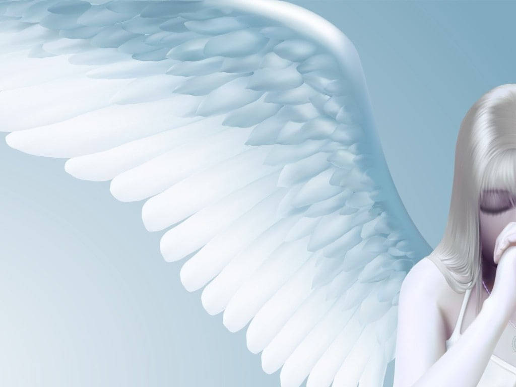 Serene Beautiful Angels Background