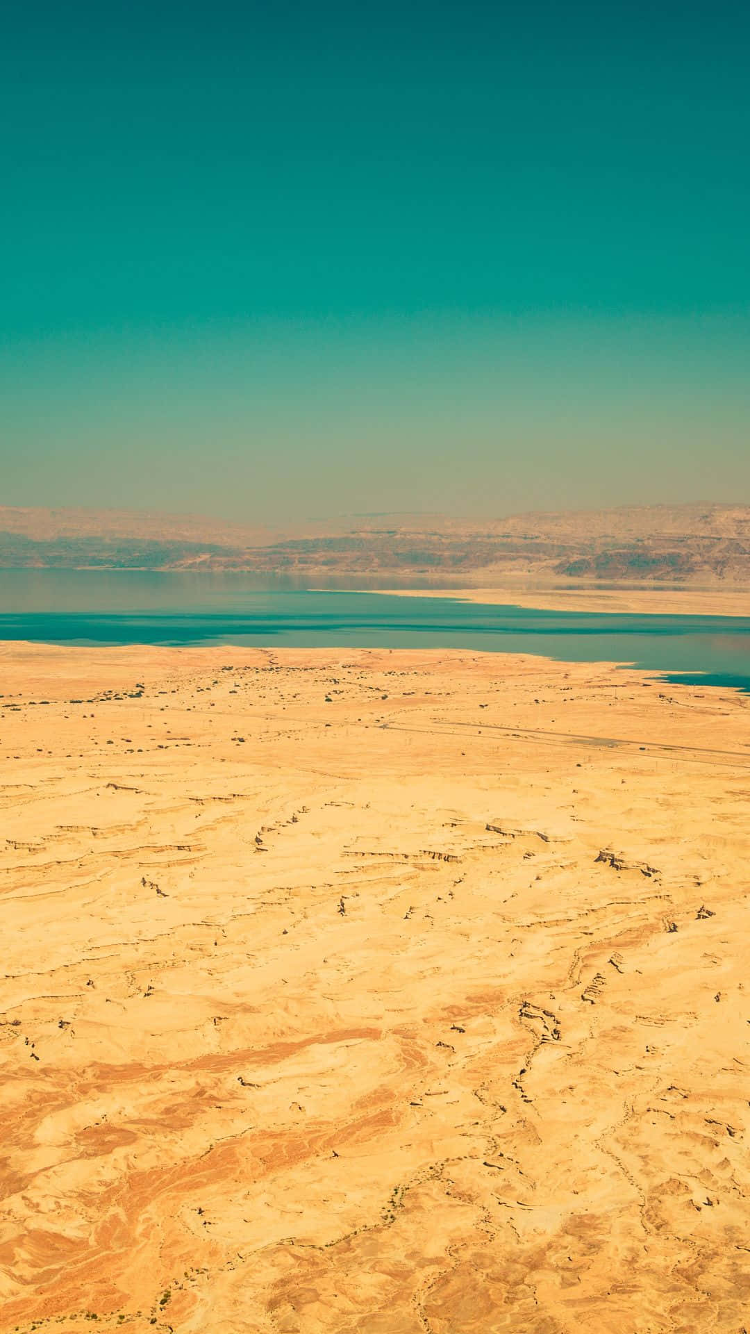 Serene Beauty Of The Dead Sea Background