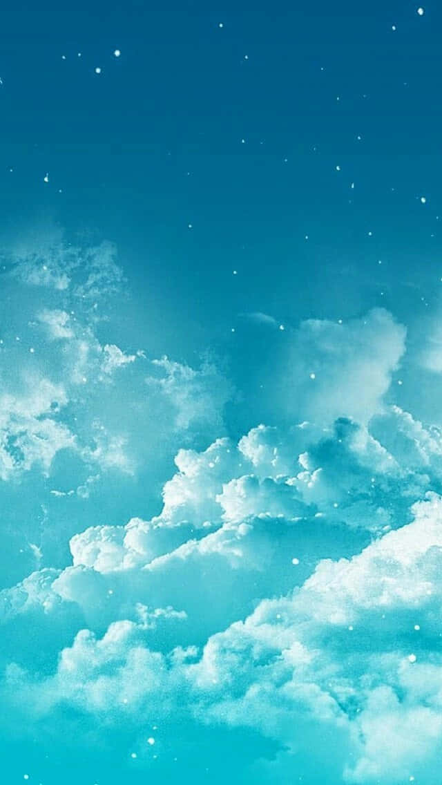 Serene Blue Skyand Clouds Background