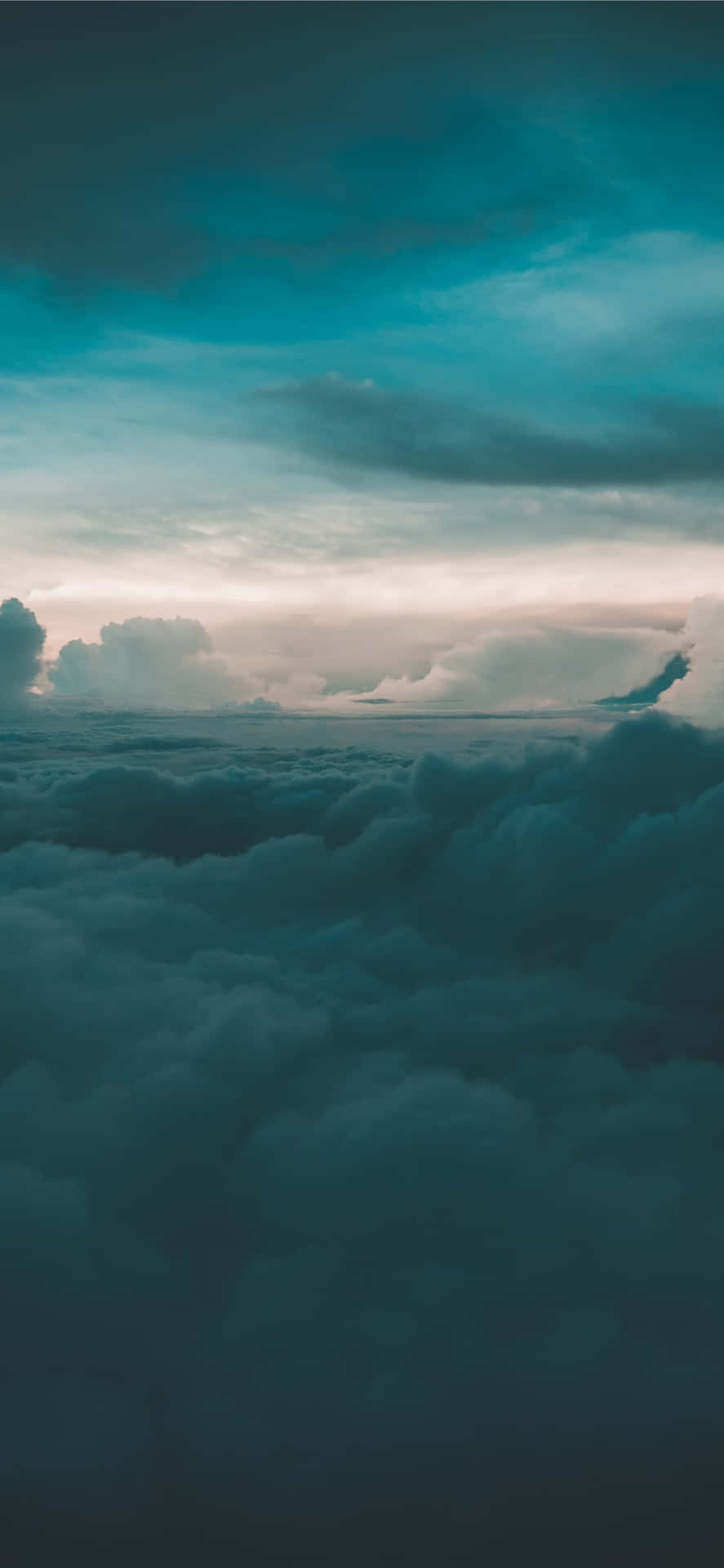 Serene Cloudscape Above Background