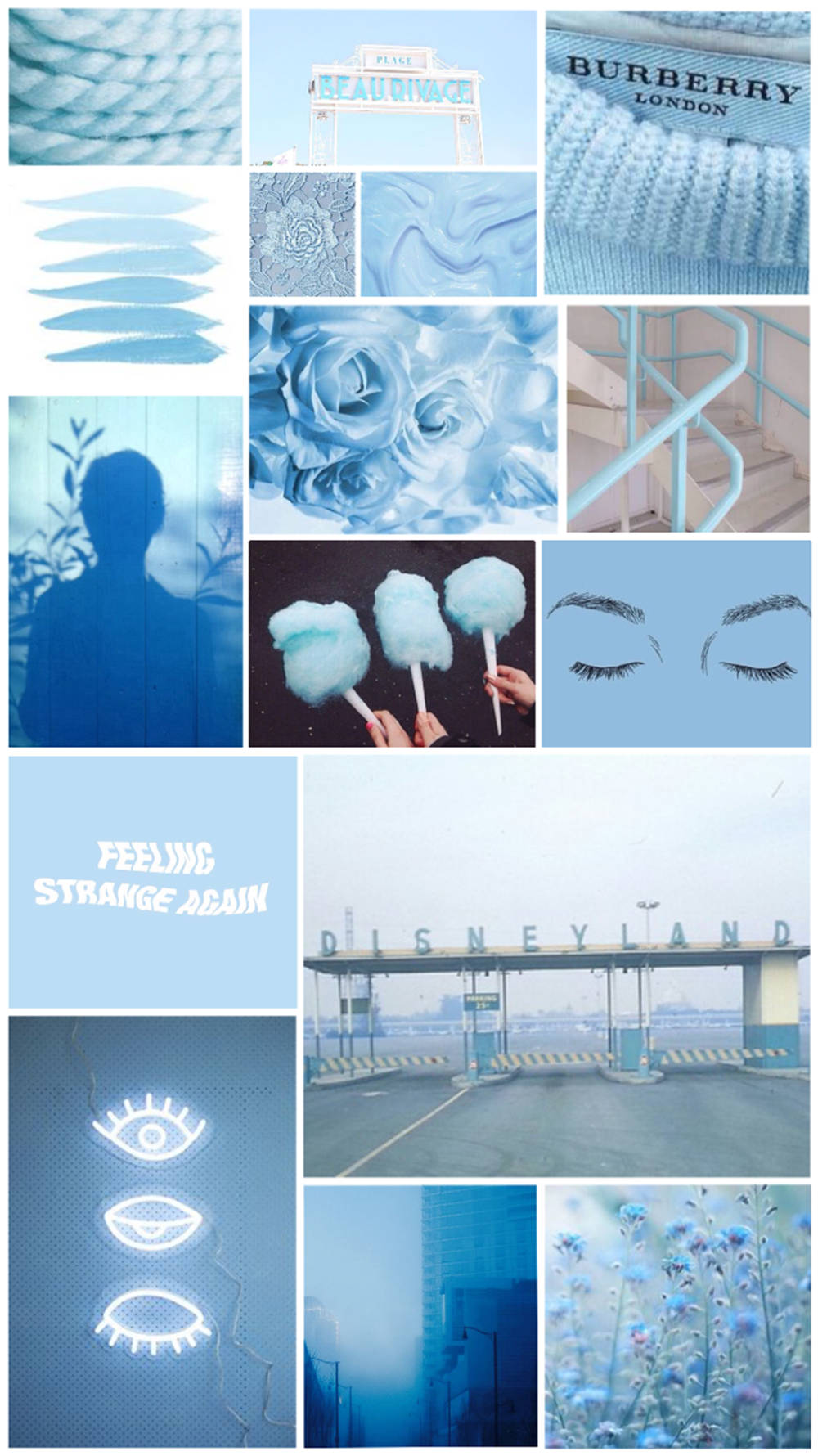 Serene Collage Blue Aesthetic Tumblr