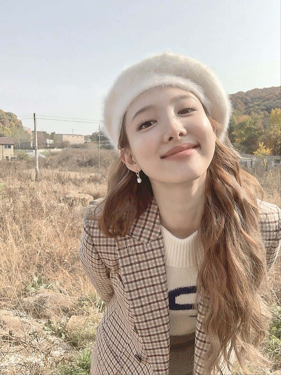 Serene Korean Beige Aesthetic Background