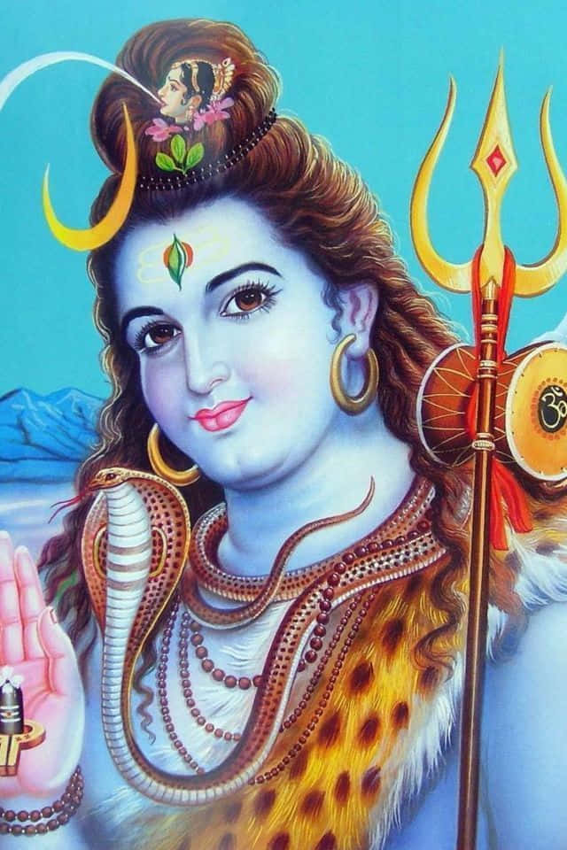 Serene Lord Shiva Artwork Background