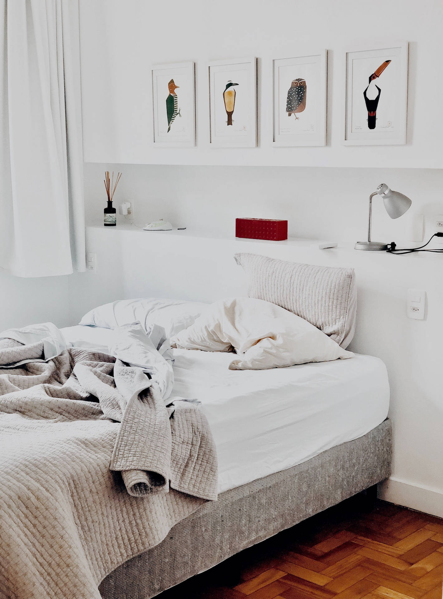 Serene, Modern Bedroom Design Background