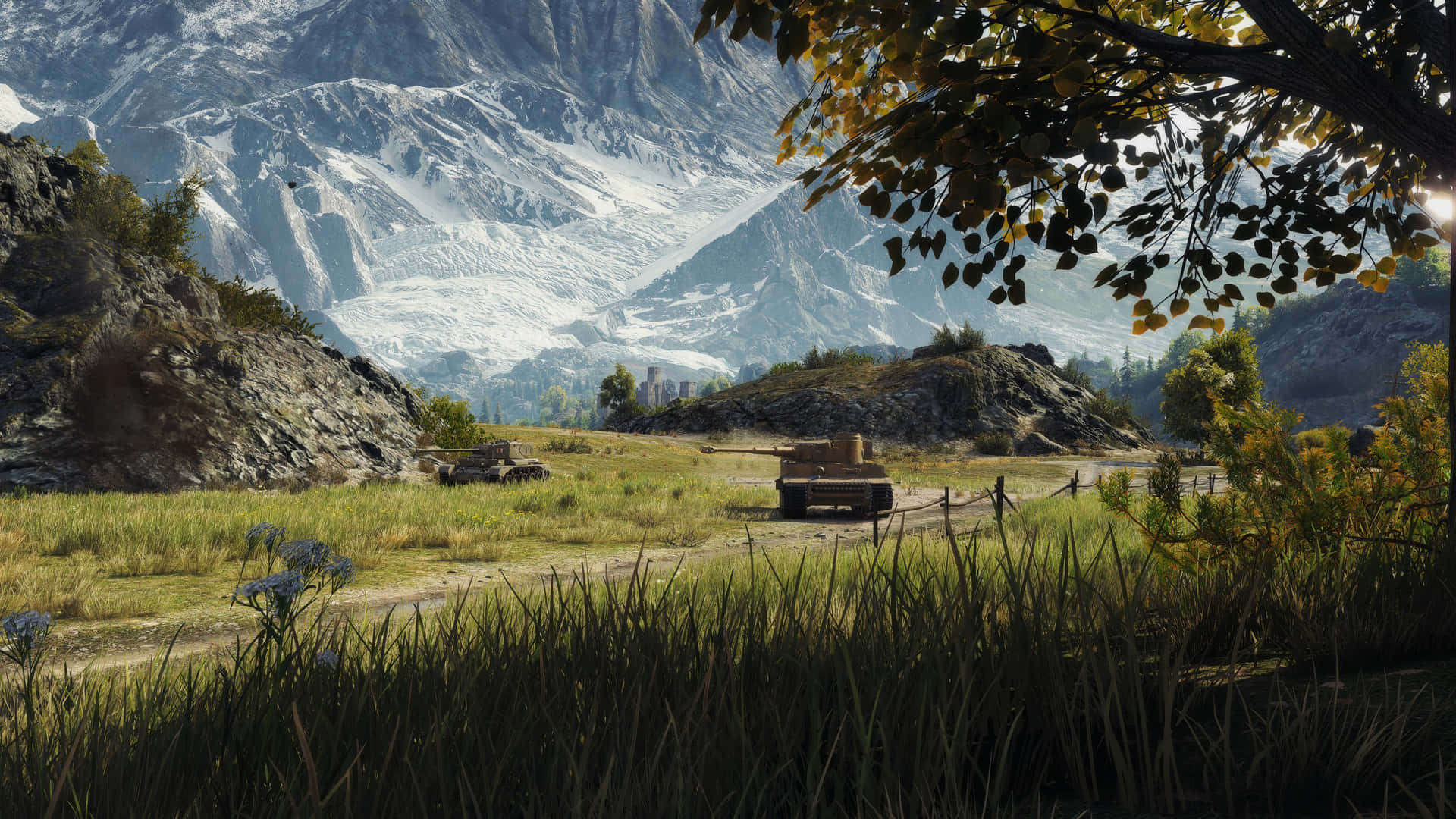 Serene Nature Scene Background