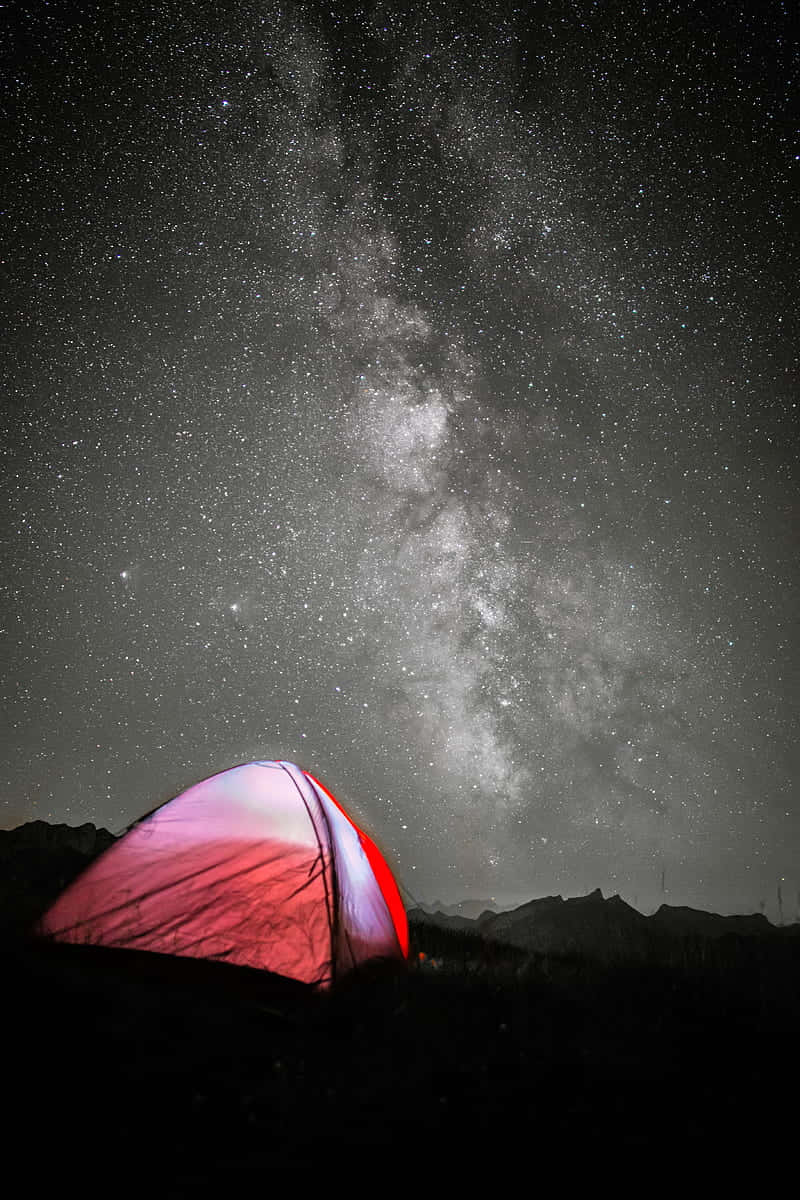 Serene Night Under The Stars Background