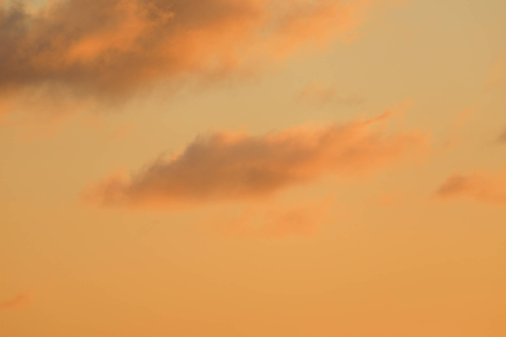 Serene Orange Aesthetic Sky Background