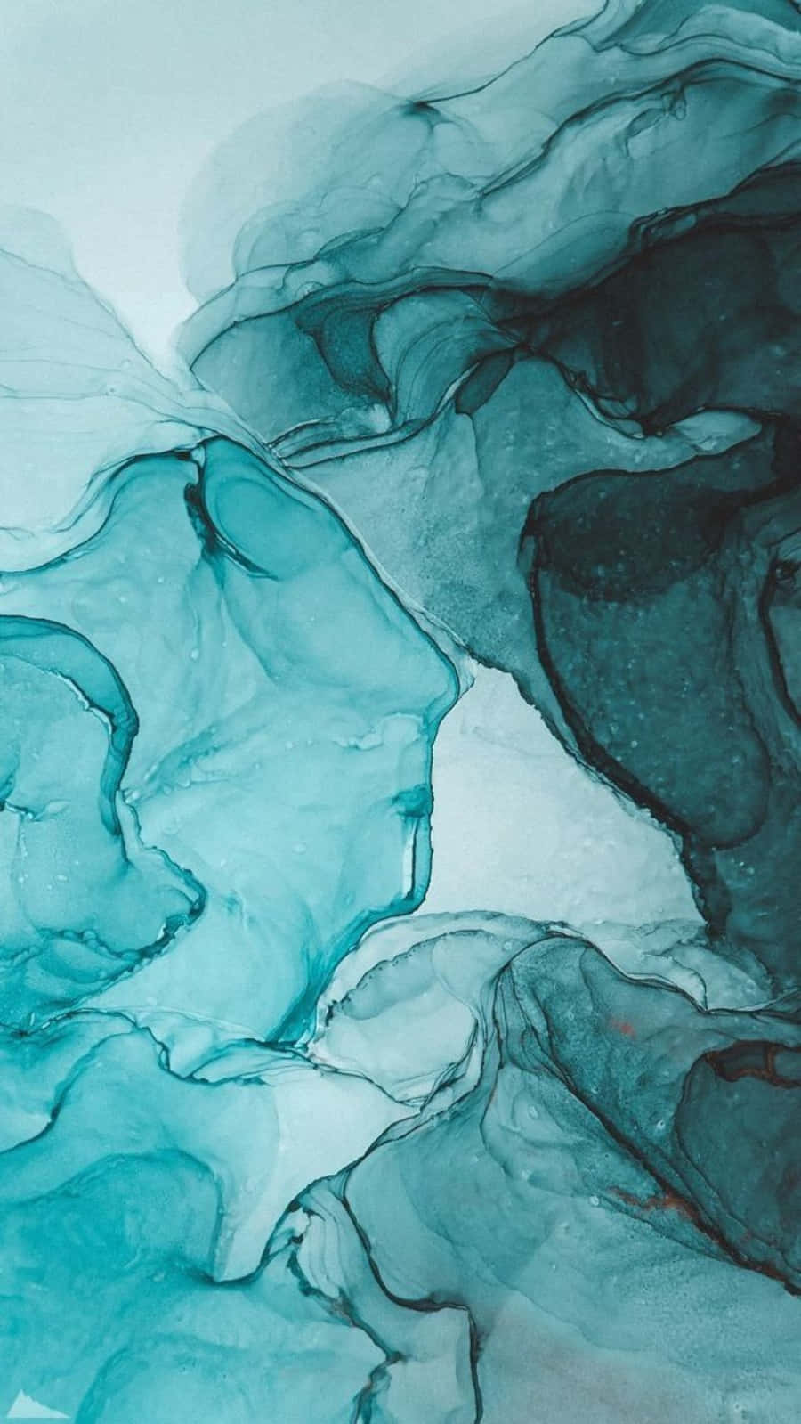 Serene Pastel Blue Green Gradient Wallpaper Background