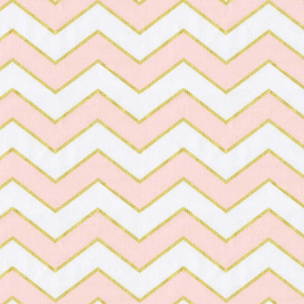 Serene Pink & Gold Bedroom Scene Background