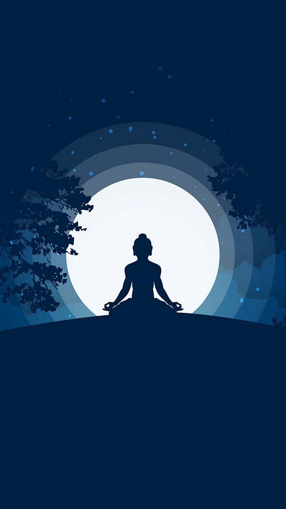 Serene Spiritual Meditation Scene Background