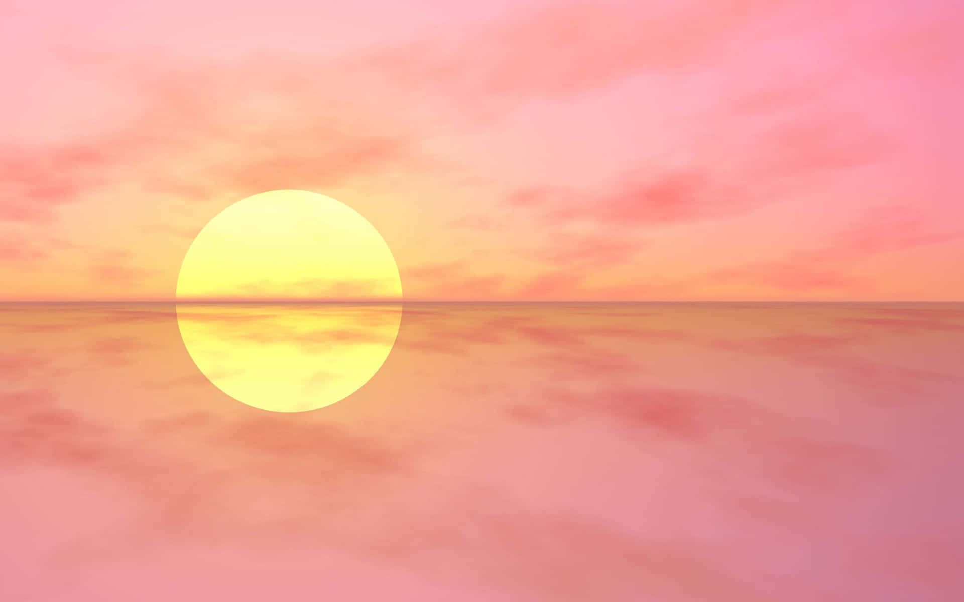 Serene Sunset Reflection Background