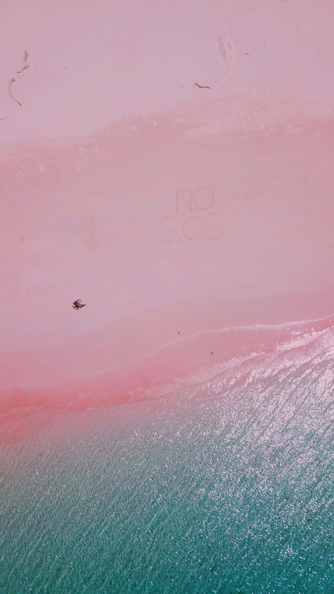 Serenity At Pink Beach, Bringing Tropical Bliss To Your Life Background