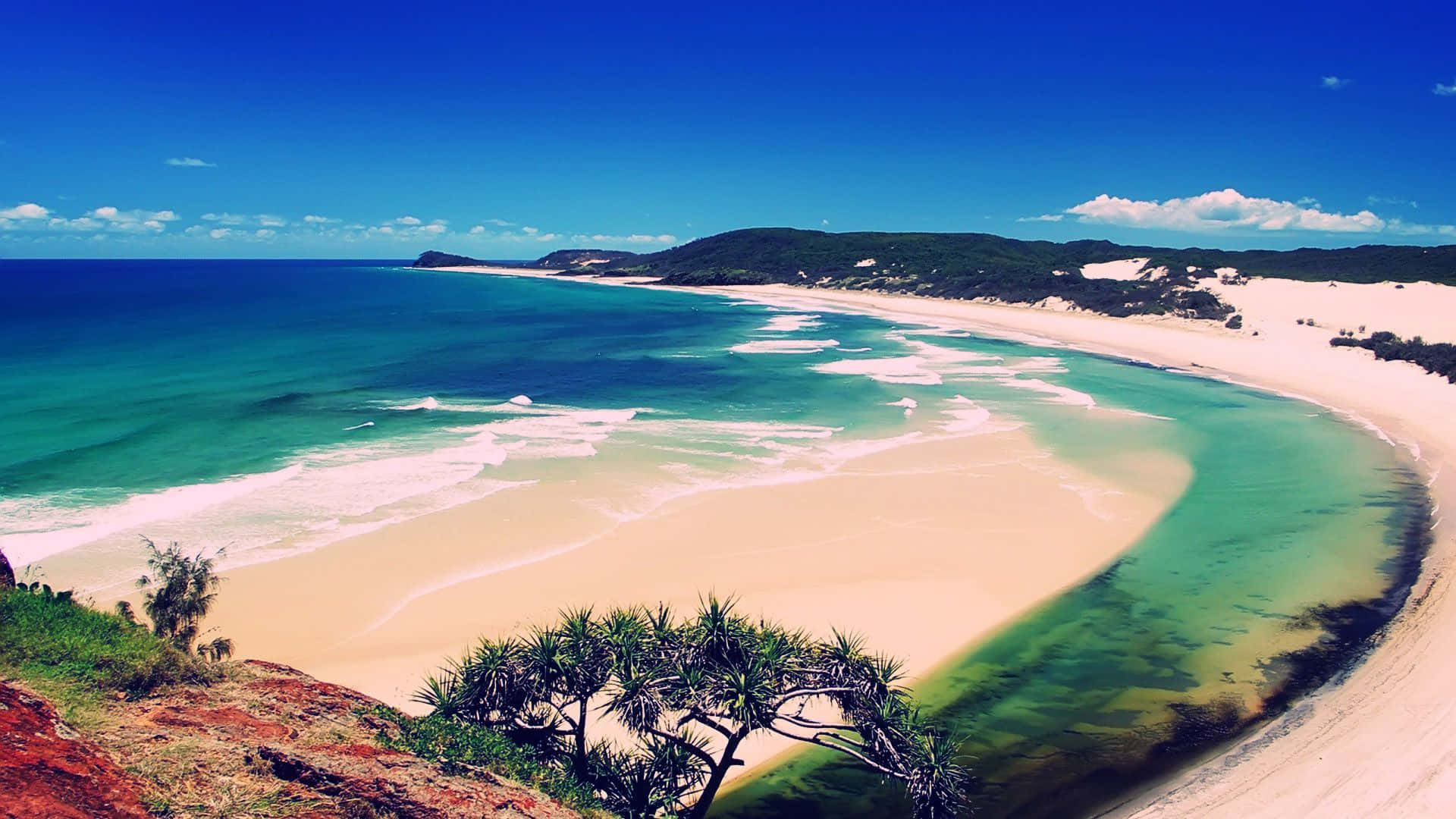 Serenity_ Beach_ Coastline_ View Background