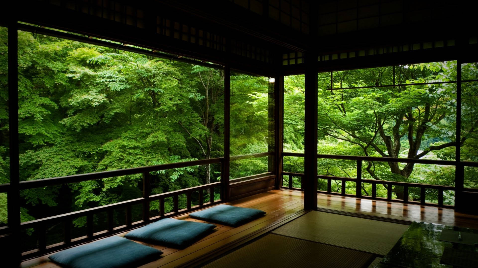 Serenity In Simplicity - The Japanese Tea Room Meditation Haven Background