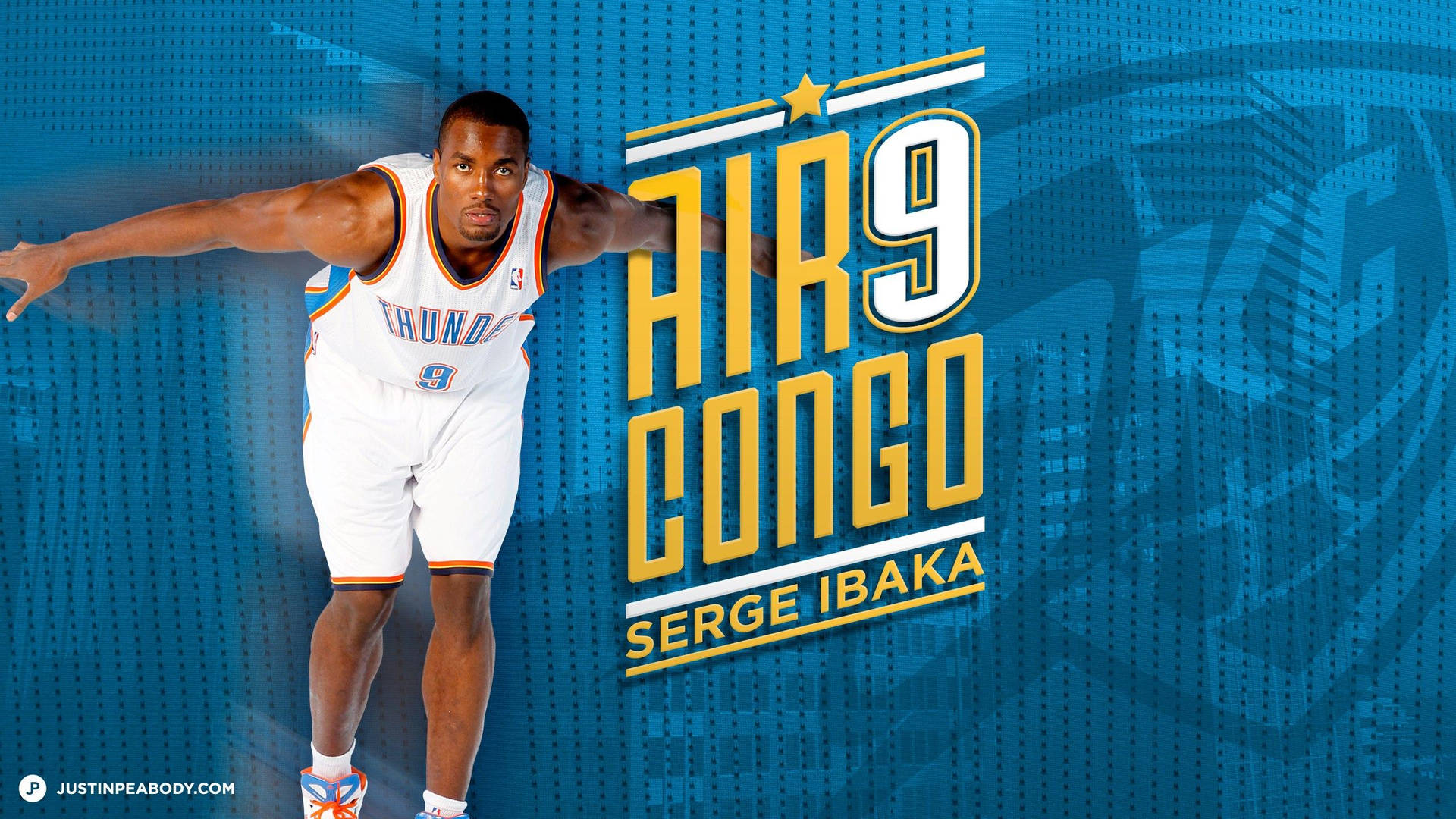 Serge Ibaka Air Congo Poster Background