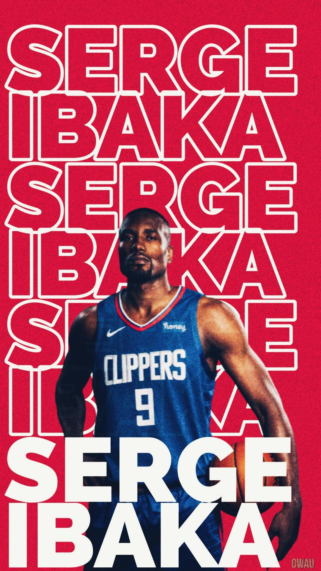 Serge Ibaka Digitally Rendered Poster Background