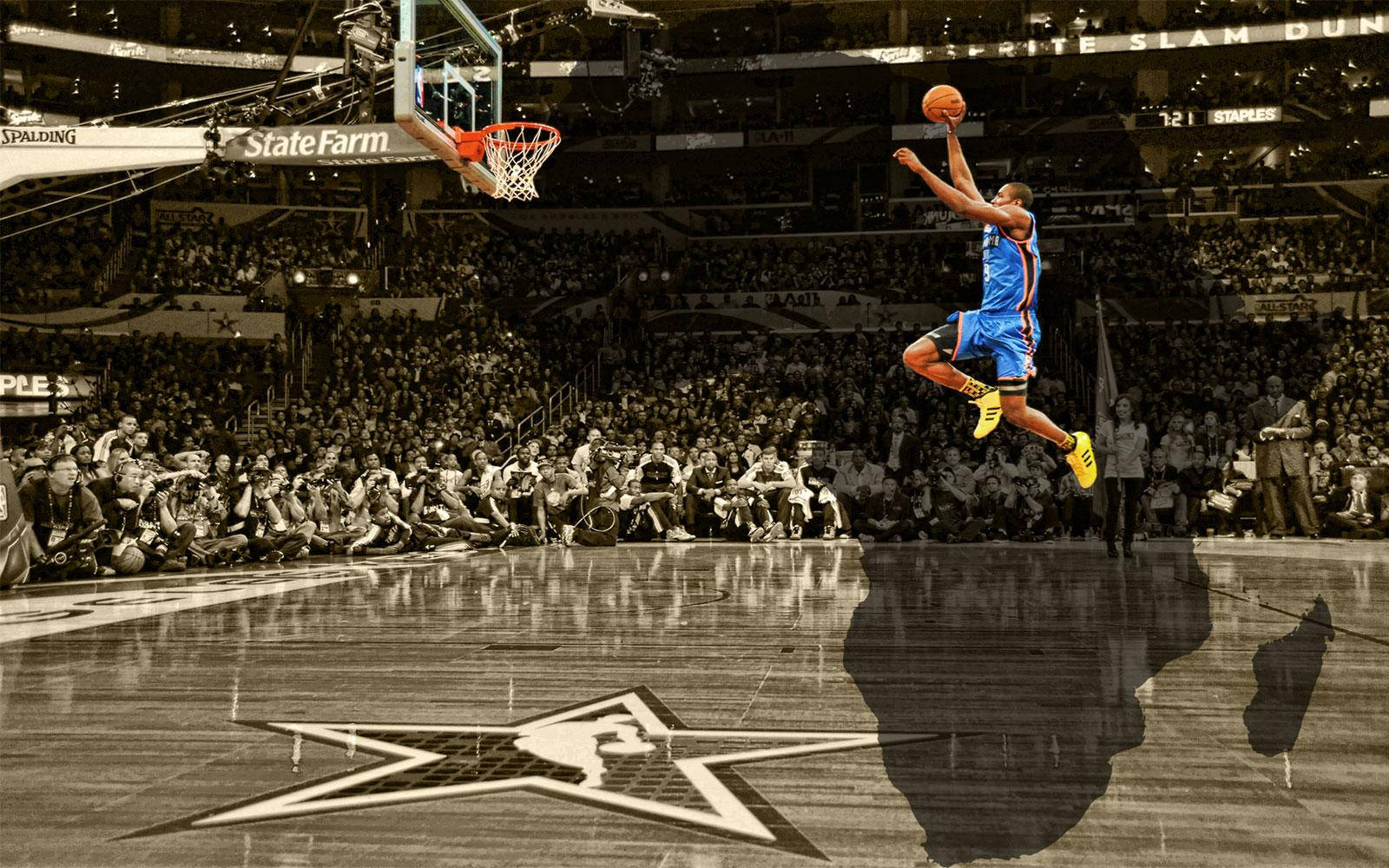 Serge Ibaka Dunking Background