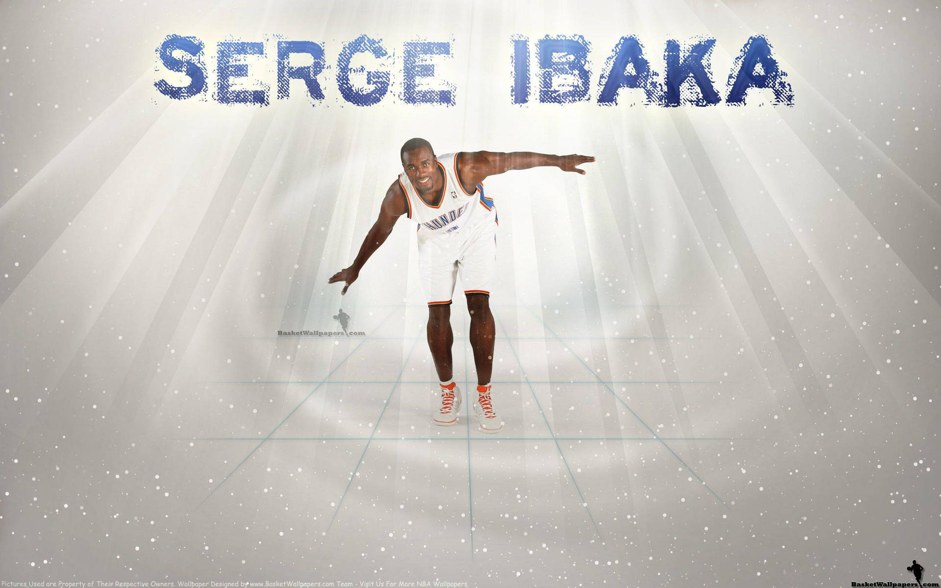 Serge Ibaka Playful Photograph Background