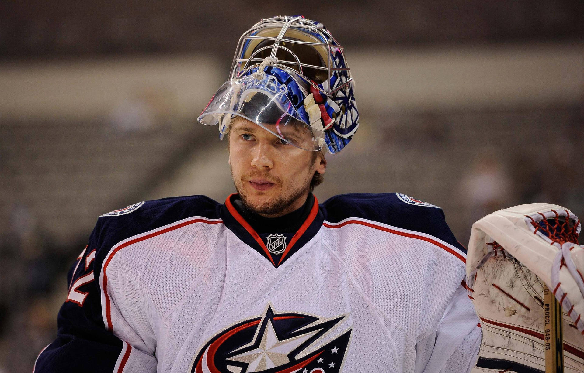 Sergei Bobrovsky In Action, Columbus Blue Jackets' Top Player Background