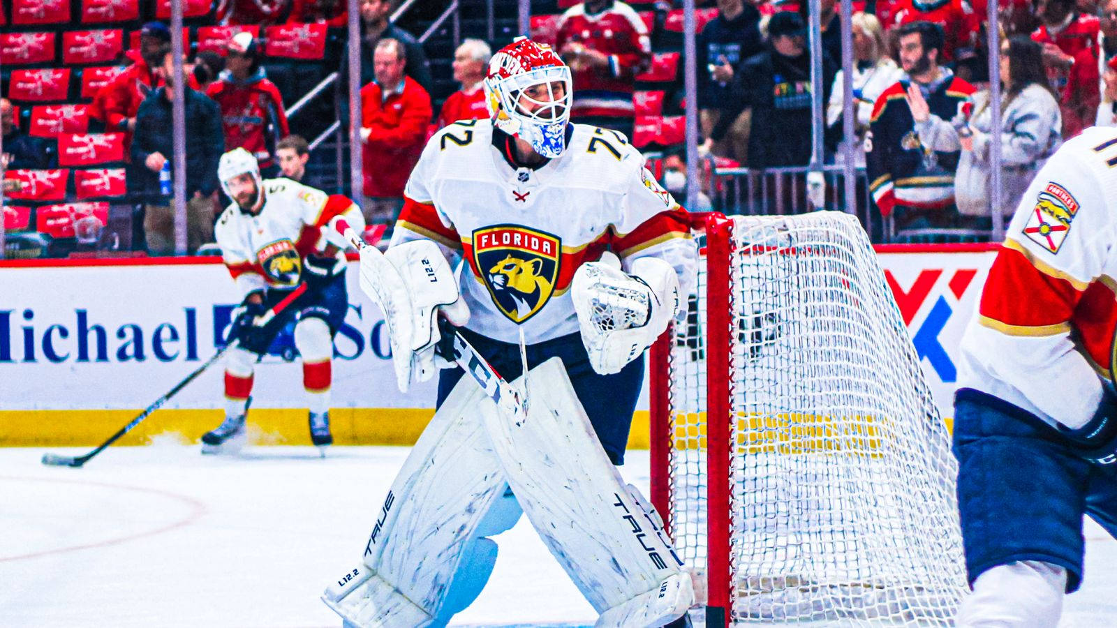 Sergei Bobrovsky In Action, Nhl Top Goalie Background