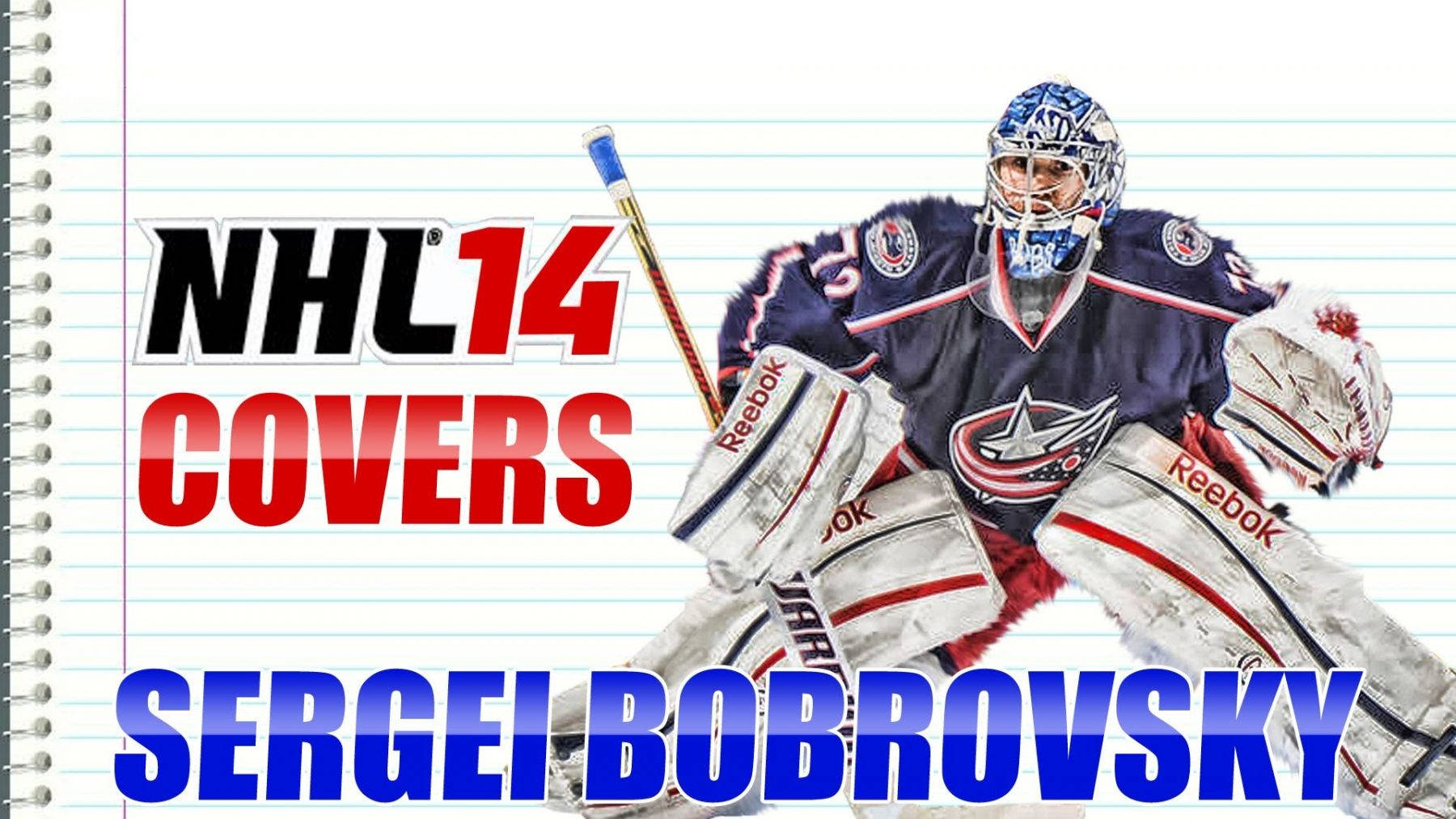 Sergei Bobrovsky Nhl 14 Covers Graphic Art Background