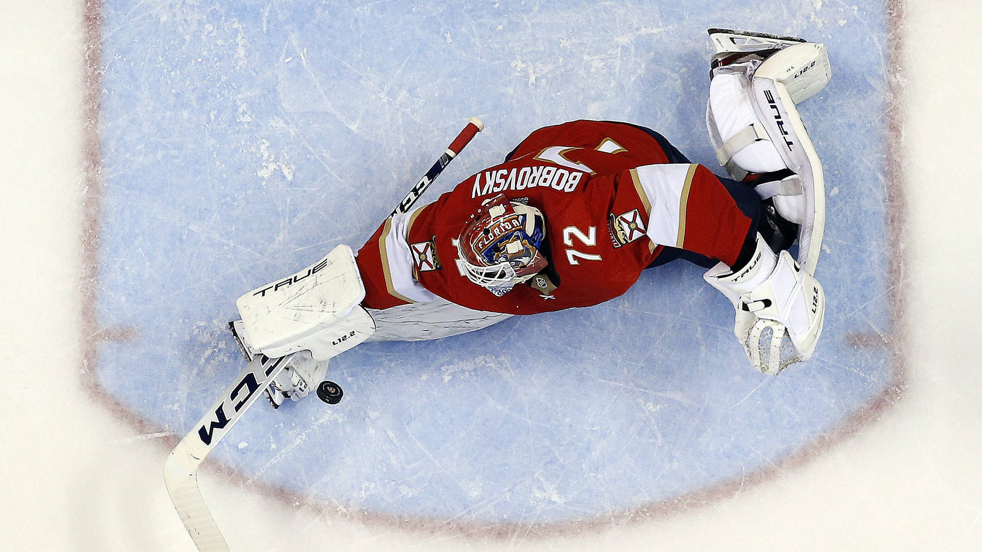 Sergei Bobrovsky Russian Ice Hockey Star Background