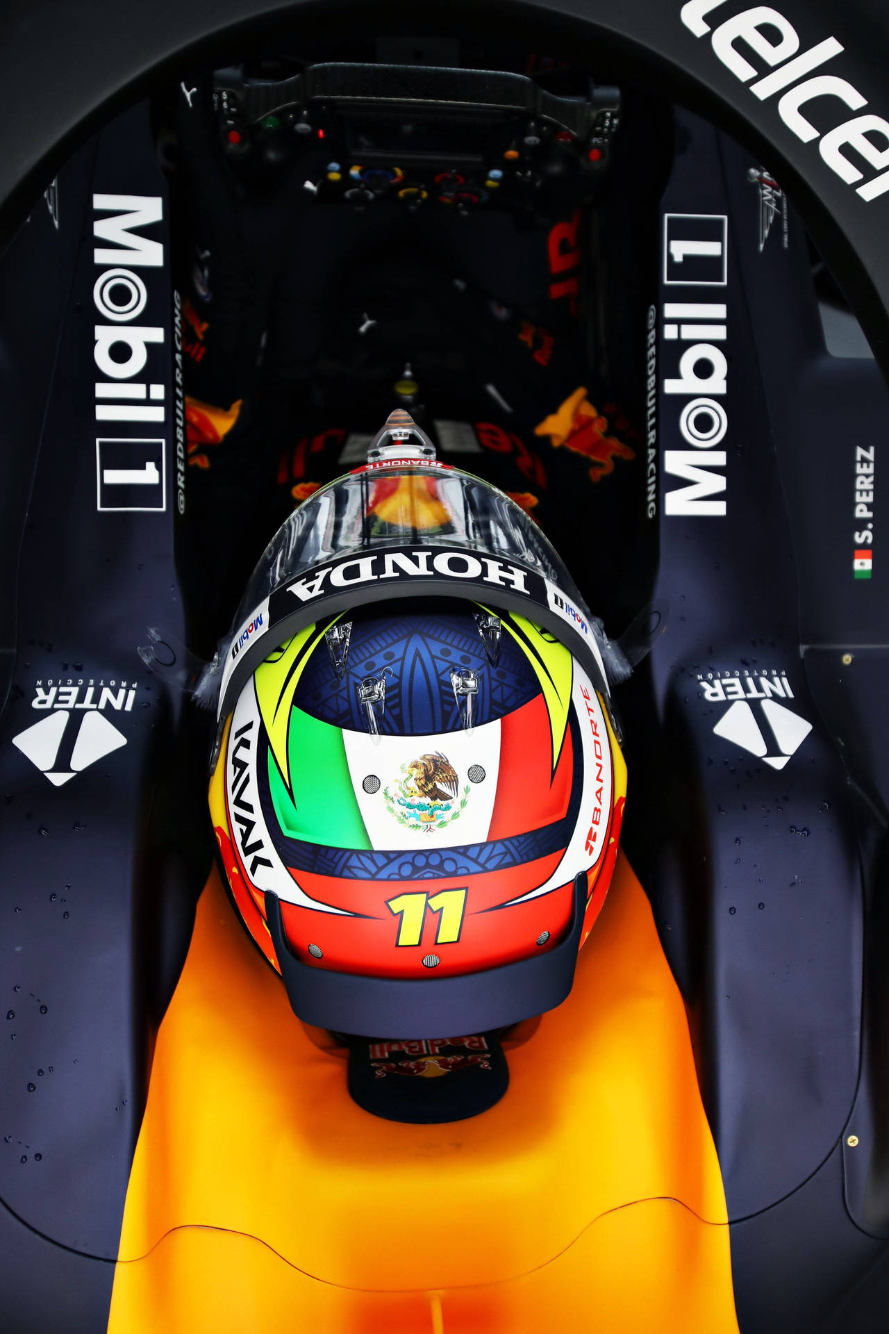 Sergio Perez Top View Background