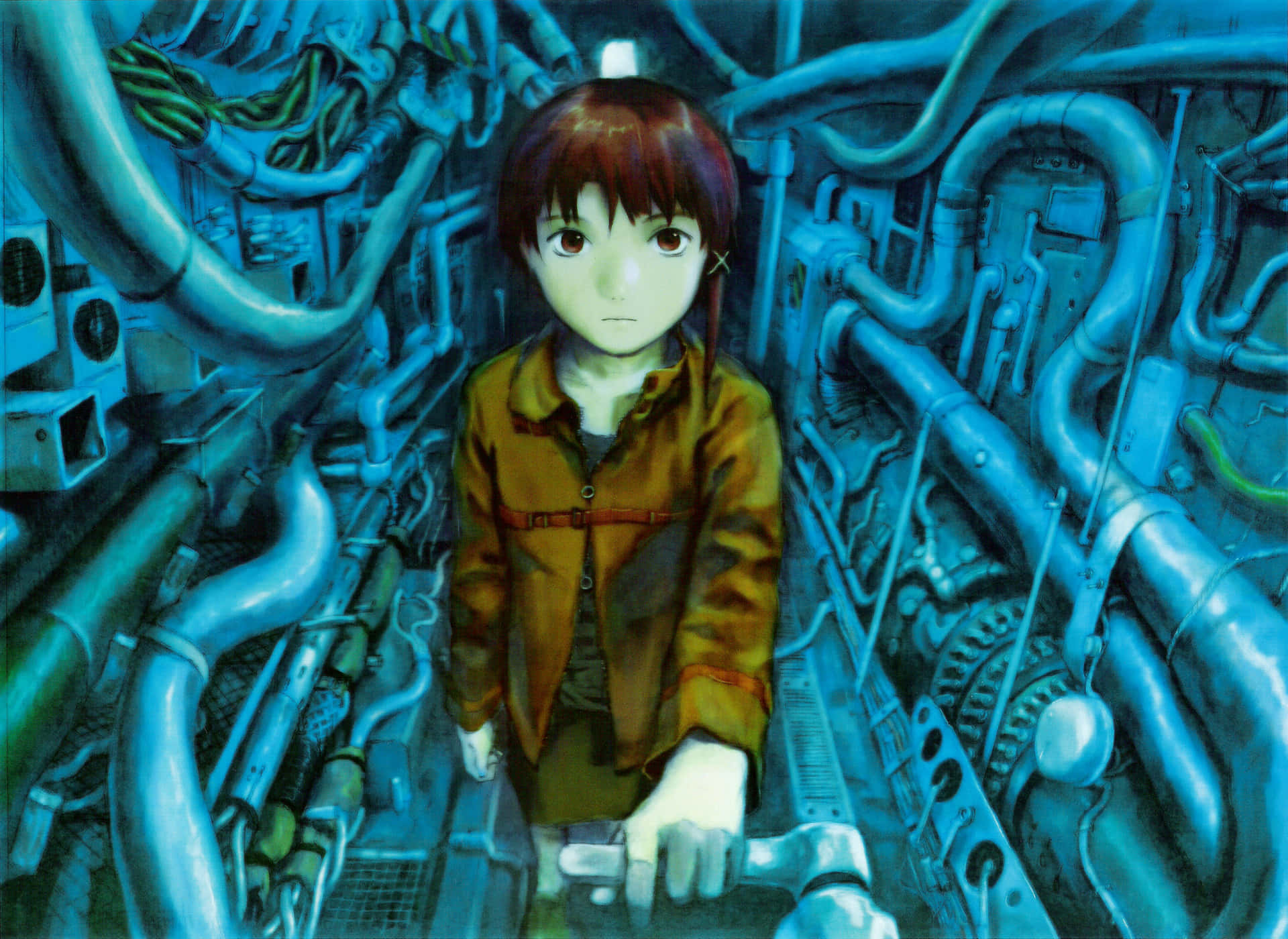 Serial Experiments Lain Continues To Captivate The Minds Of Anime Fans Around The World. Background