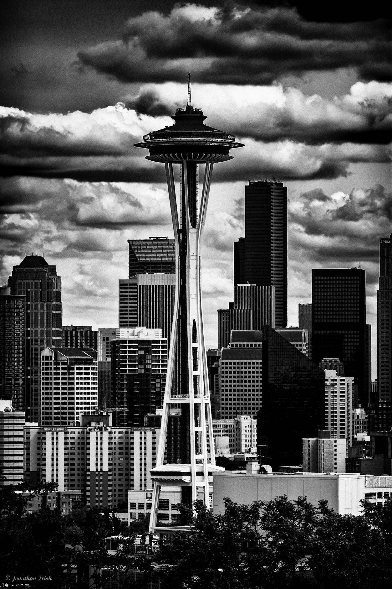 Series Of Seattle Rain Clouds Background