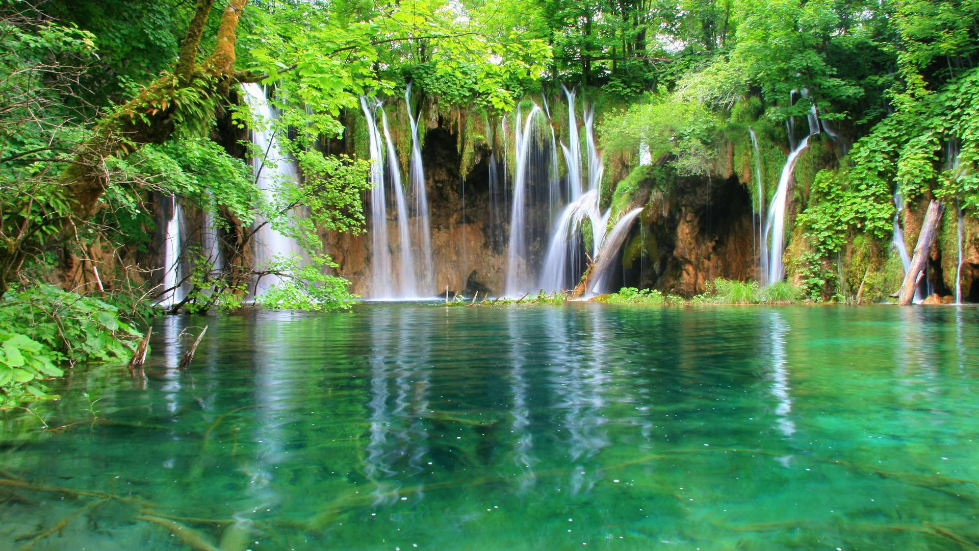 Series Of Waterfalls Hd Background
