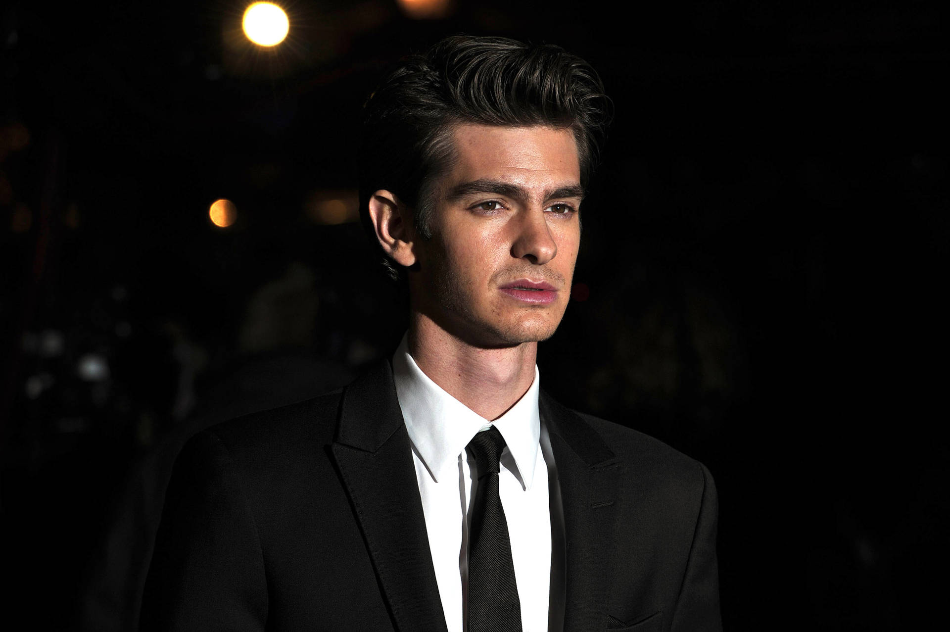 Serious Actor Andrew Garfield Background