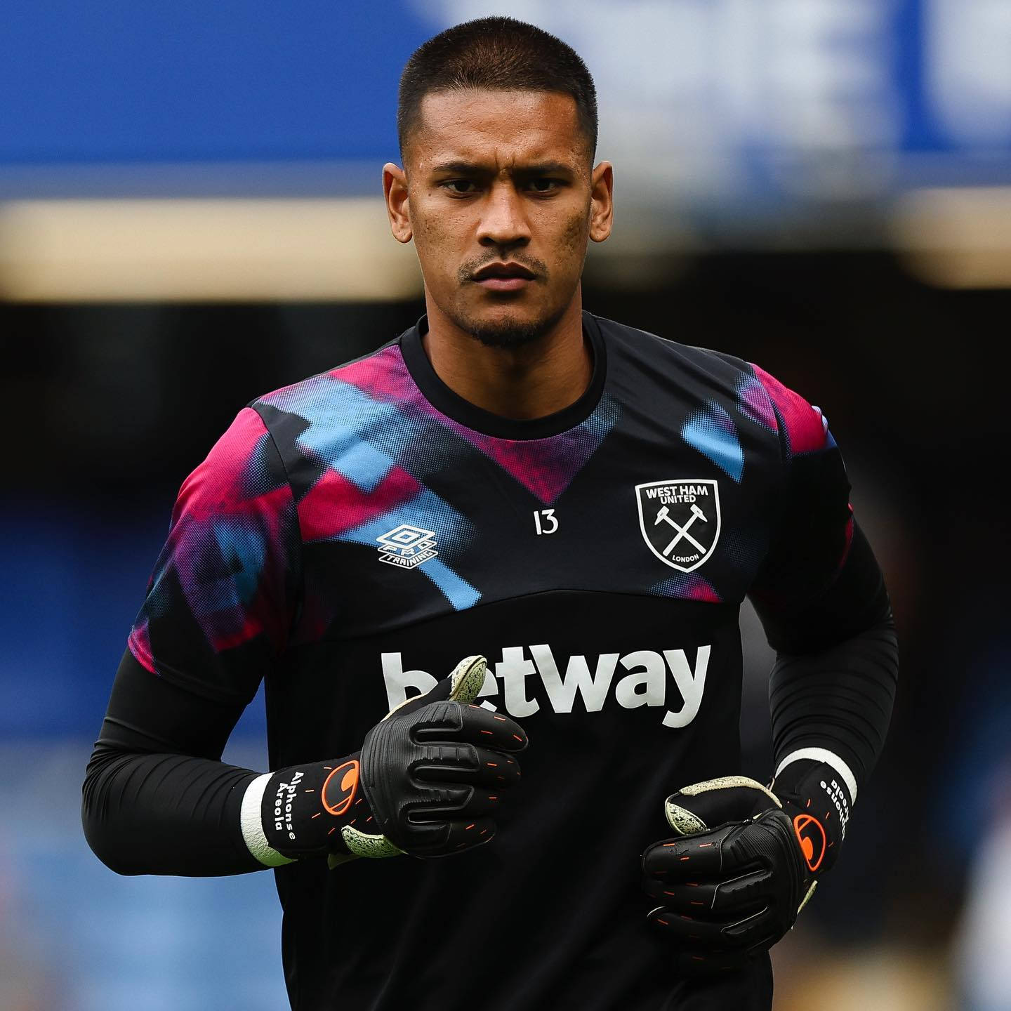 Serious Alphonse Areola Front View Background