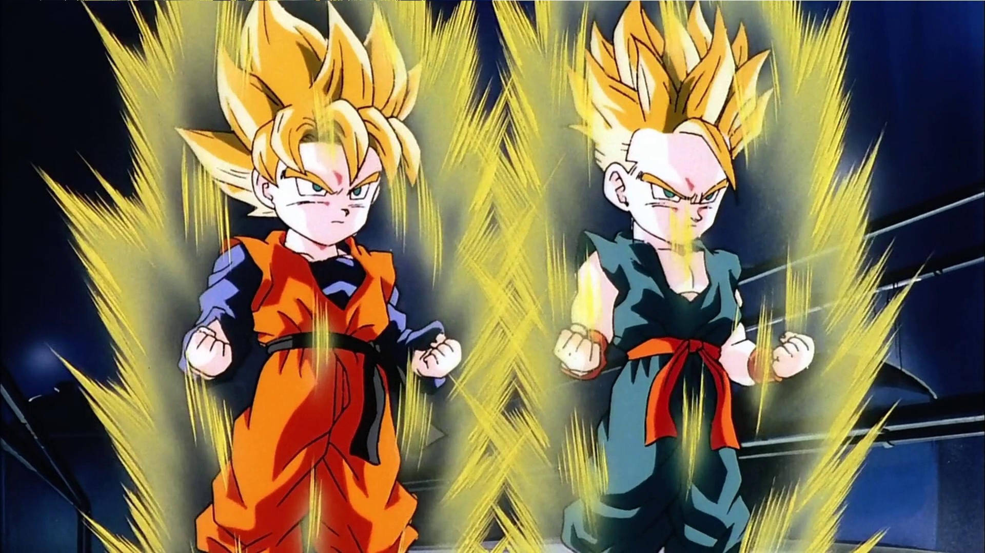 Serious Goten And Trunks Background