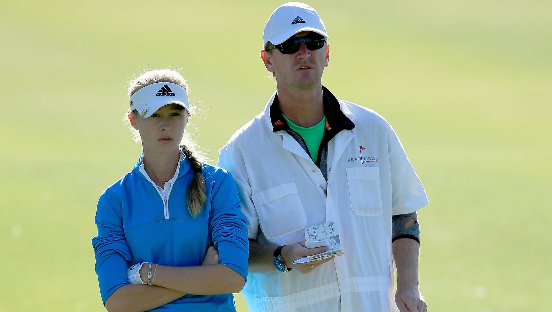 Serious Petr Korda And Daughter