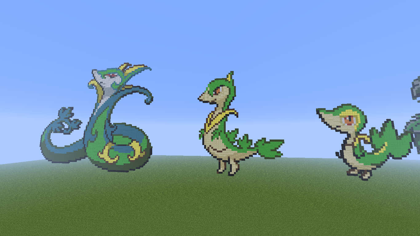 Serperior Evolution Pixelated Background