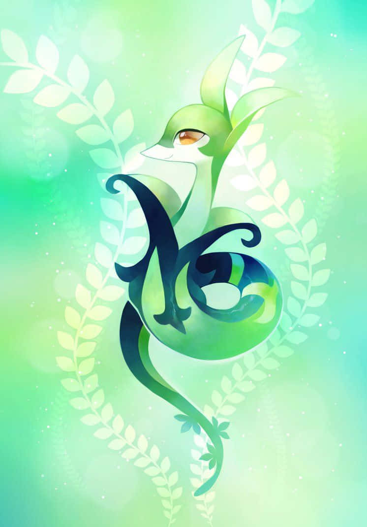 Serperior Fancy Leaf Design Background