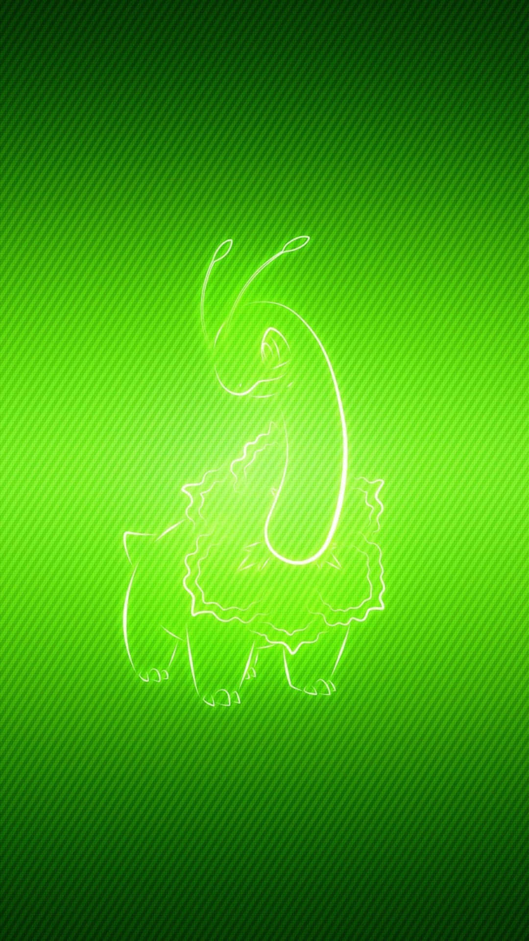 Serperior Glow Line Art Portrait Background