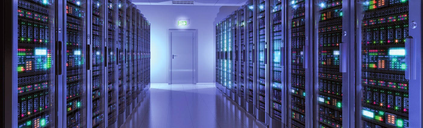 Server Room Linkedin Cover Background