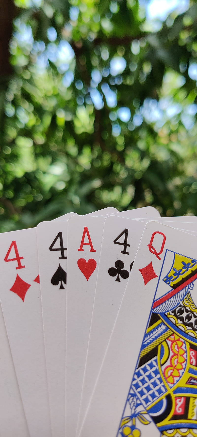 Set Of Five Rummy Playing Cards