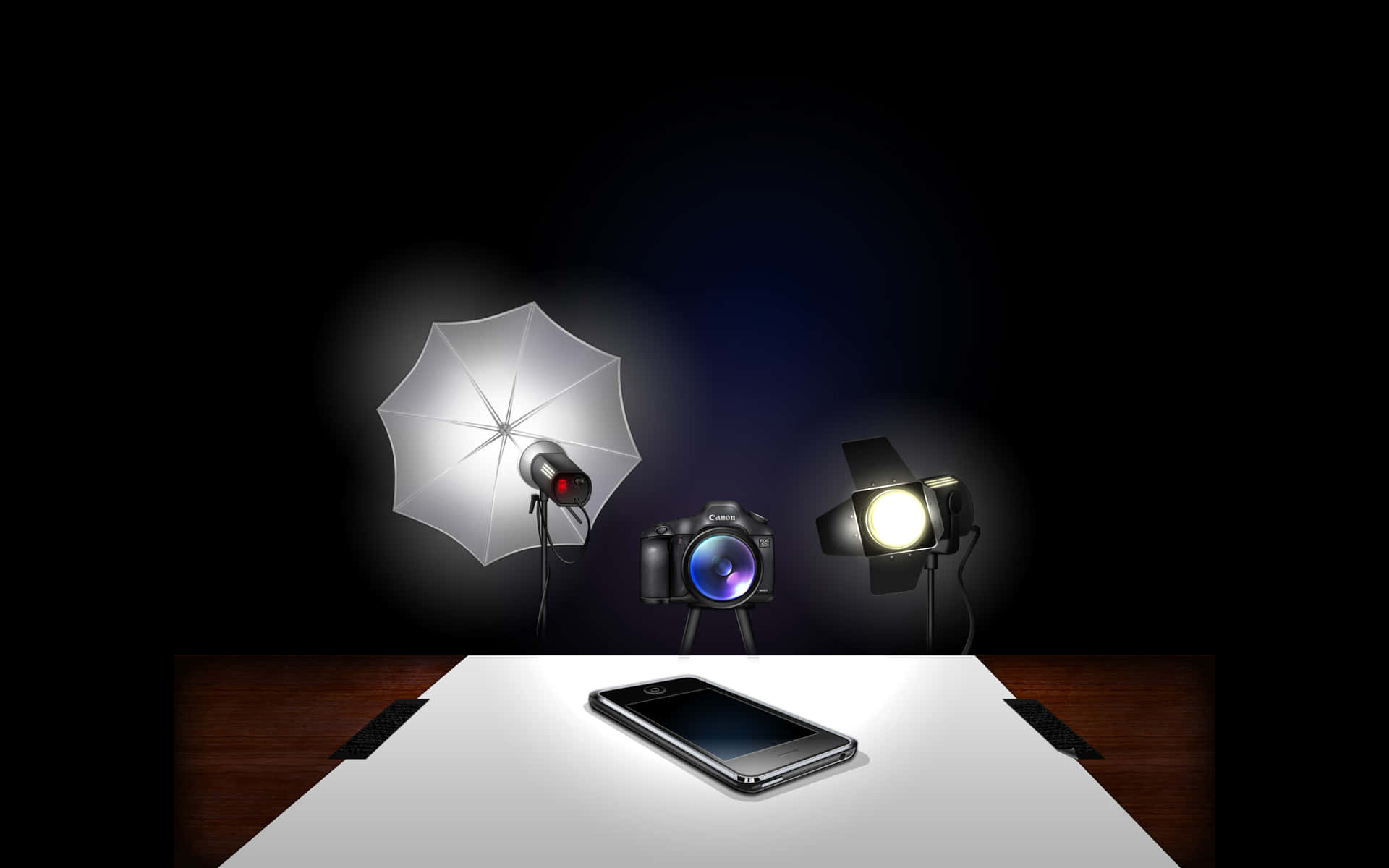 Set Of Photoshoot Equipment Background