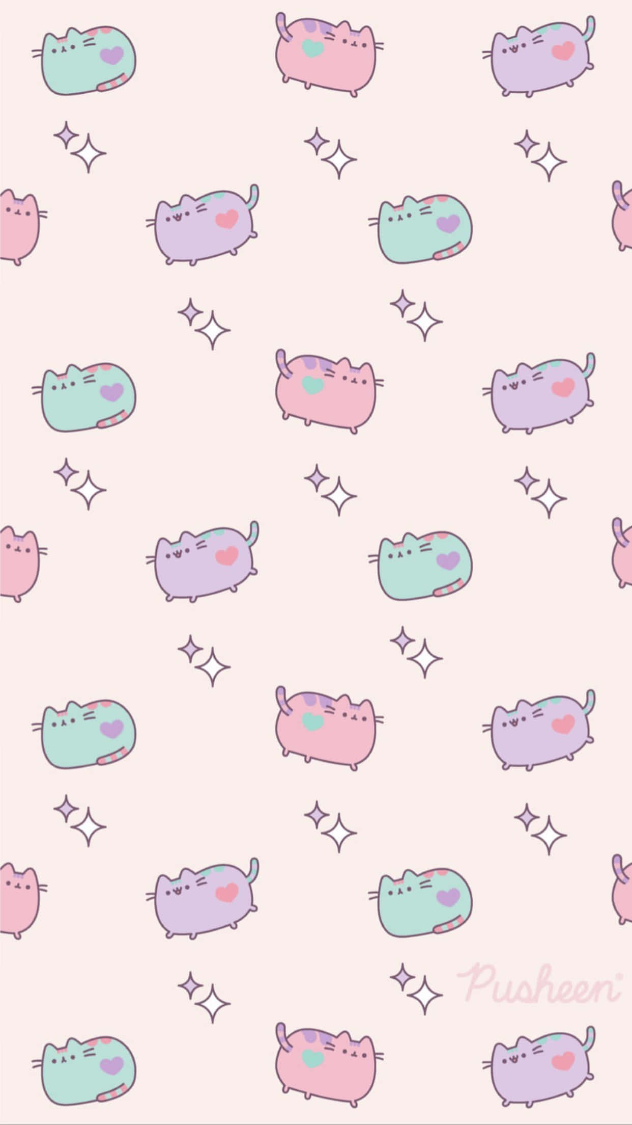 Set Yourself Free With A Joyful And Adorably Kawaii Pusheen. Background
