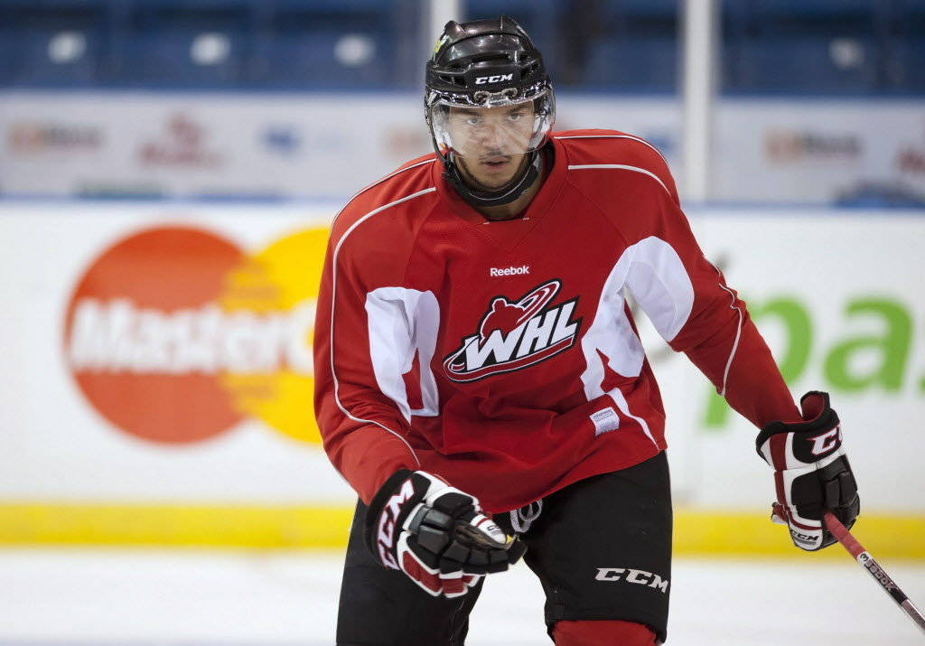 Seth Jones Playing For The Western Hockey League Background