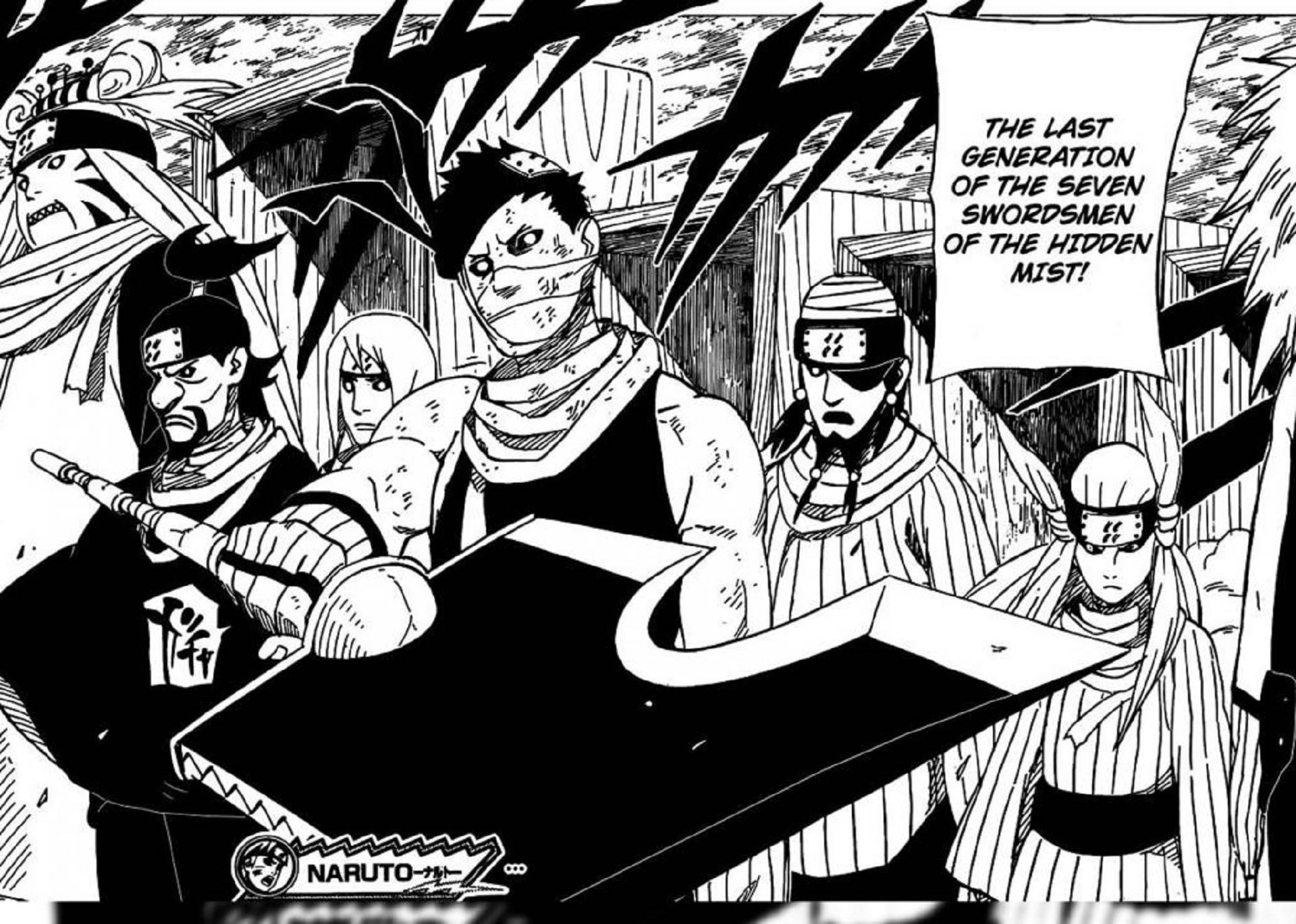 Seven Swordsmen Of Mist Manga Panel Background