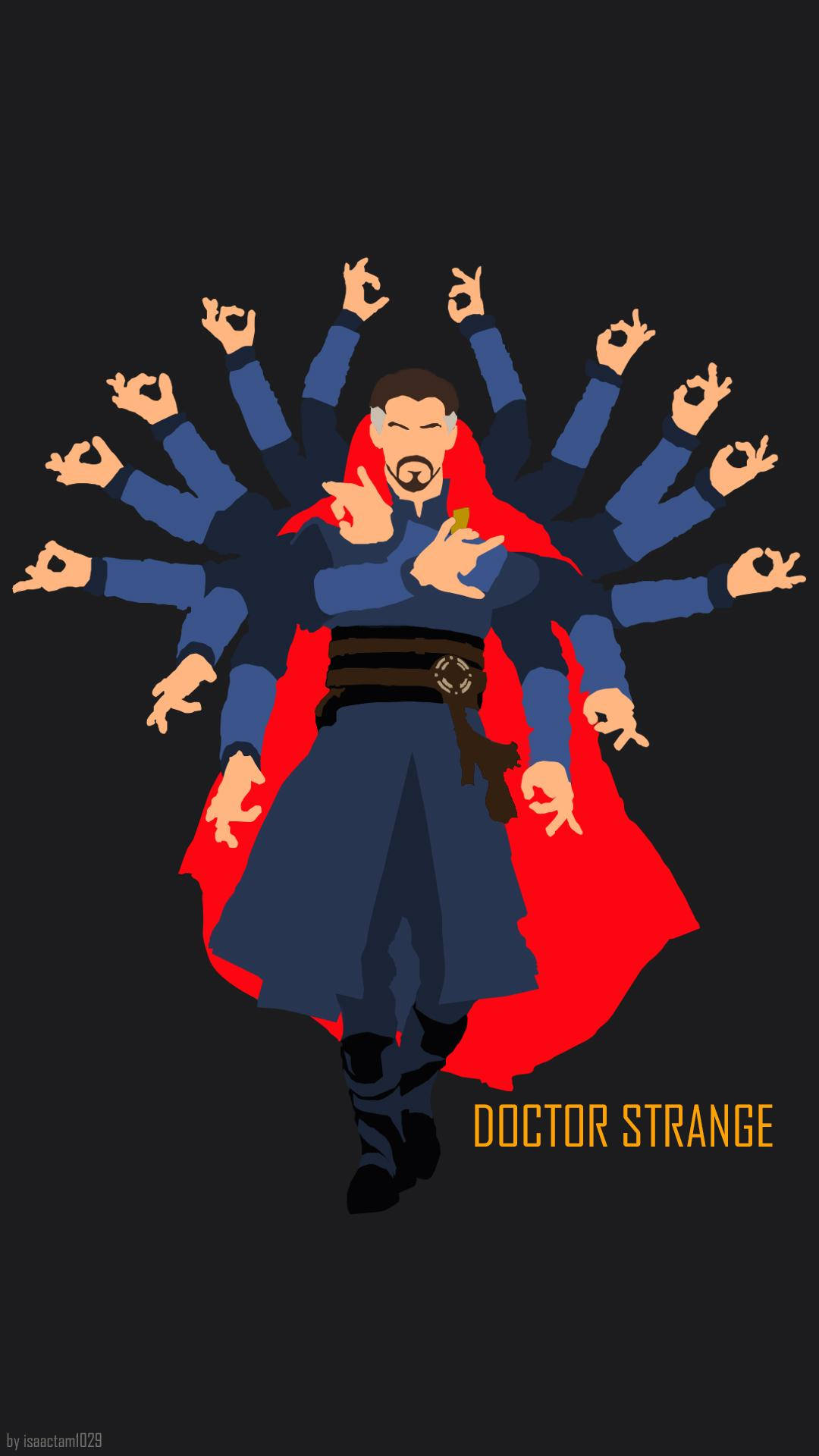 Several Arms Doctor Strange Minimalist Background