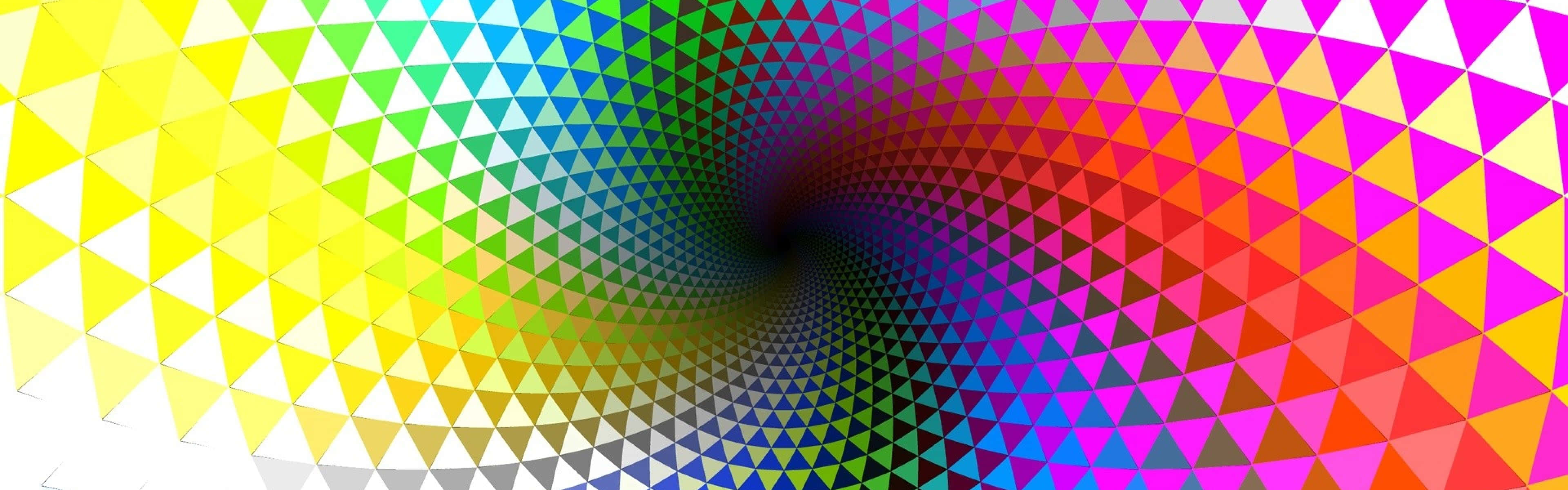 Several Multicolored Triangles Background